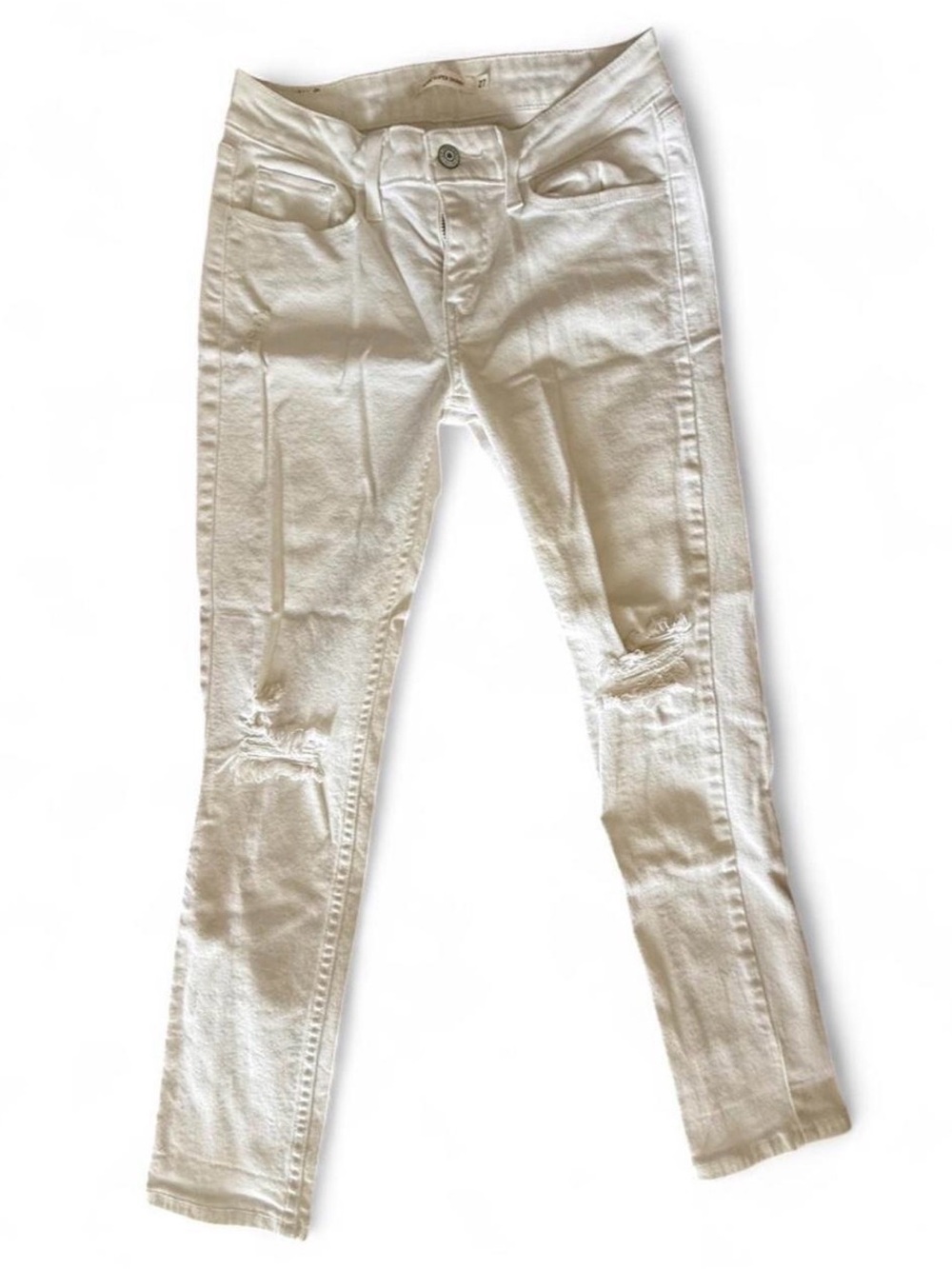 Levi’s White Women's Distressed Skinny Jeans